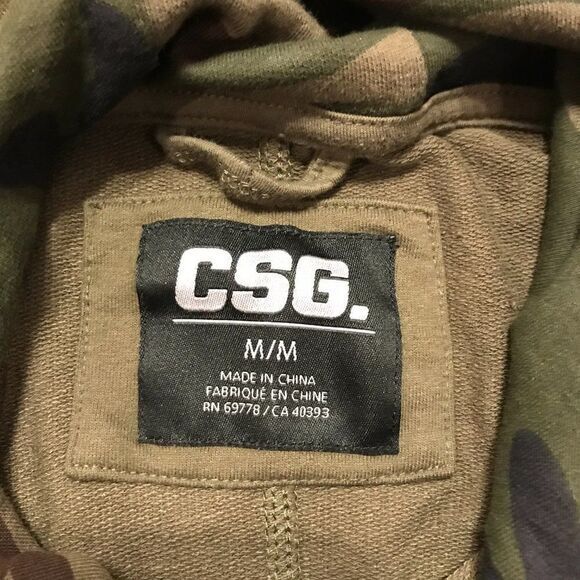 CSG women's short sleeve green/camo hoddie medium‎ - Picture 4 of 4